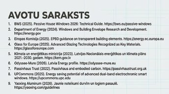 Presentations 'Logi un stiklojums kā energoefektīvas projektēšanas epicentrs', 12.