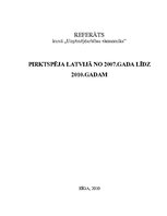Research Papers 'Pirktspēja Latvijā no 2007. līdz 2010.gadam', 1.
