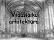 Presentations 'Viduslaiku arhitektūra', 1.