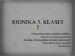 Presentations 'Bionika', 1.