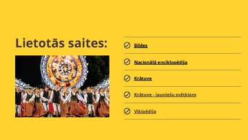 Presentations 'Tautas dejas', 7.