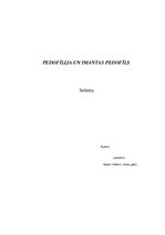 Research Papers 'Pedophilia and the Pedophile of Imanta', 1.
