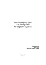 Research Papers 'How Foreign Help Has Impacted Uganda?', 1.
