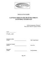 Term Papers 'Latvijas nekustamā īpašuma tirgus attīstības tendences', 1.
