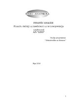 Research Papers 'Finanšu analīze uzņēmumam "Lido"', 1.