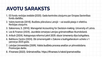 Presentations 'Kļūdas budžeta plānošanā mazajā biznesā un uzņēmuma budžeta uzlabošana', 13.