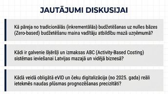 Presentations 'Kļūdas budžeta plānošanā mazajā biznesā un uzņēmuma budžeta uzlabošana', 14.