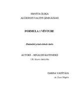 Research Papers 'Formula 1 vēsture', 1.