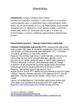 Summaries, Notes 'Globalizācija', 1.