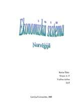 Summaries, Notes 'Ekonomiskā sistēma Norvēģijā', 1.