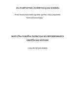 Research Papers 'Botulīna toksīna injekcijas kā hiperhidrozes ārstēšanas metode', 1.
