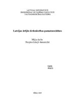 Summaries, Notes 'Latvijas ārējās tirdzniecības pamatnostādnes', 1.