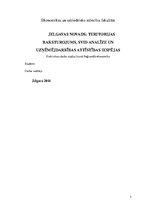 Research Papers 'Jelgavas novads: teritorijas raksturojums, SVID analīze un uzņēmējdarbības attīs', 2.