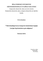 Term Papers 'Videi draudzīga kravas transporta izmantošanas iespējas Latvijas tirgū konteiner', 1.