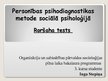 Presentations 'Personības psihodiagnostikas metode sociālajā psiholoģijā - Roršaha tests', 1.
