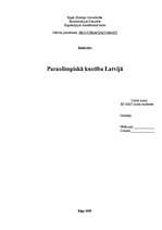 Research Papers 'Paraolimpiskā kustība Latvijā', 1.