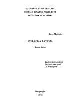 Research Papers 'Inflācija Latvijā', 1.