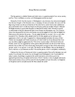 Essays 'Essay - Romeo and Juliet', 1.