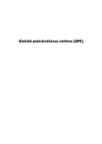 Research Papers 'Globālā pozicionēšanas sistēma (GPS)', 1.