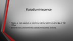 Presentations 'Luminiscence', 7.