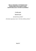Research Papers 'Nevalstiskās organizācijas Latvijā – trešā sektora attīstības problēmas', 1.