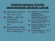Presentations 'Ekonomiskās degradācijas ietekme uz Latvijas viesnīcu komercdarbību', 6.
