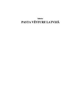 Research Papers 'Pasta vēsture Latvijā', 1.