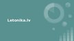 Presentations 'Letonika.lv mājaslapas analīze', 1.
