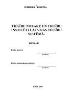 Research Papers 'Tiesību nozare un tiesību institūti Latvijas tiesību sistēmā', 2.