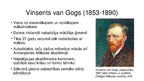 Presentations 'Vinsents van Gogs - dzīve un slavenākie darbi', 1.