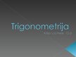 Presentations 'Trigonometrija', 1.