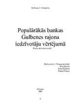 Research Papers 'Bankas Gulbenē', 62.