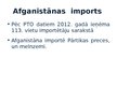 Presentations 'Afganistānas aspekts par dalību starptautiskajā tirgū un tās loma pasaules darbu', 22.