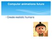 Presentations 'Computer Animation', 6.