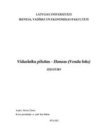 Research Papers 'Viduslaiku pilsētas - Hanzas (Vendu loks)', 1.