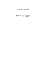 Research Papers 'Holistiskā pedagoģija', 1.