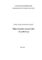 Research Papers 'Itālijas ekonomika renesanses laikā (13.-16.gadsimts)', 1.