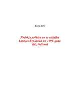 Research Papers 'Nodokļu politika un tās attīstība Latvijas Republikā no 1990.gada līdz šodienai', 1.
