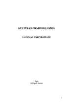 Research Papers 'Kultūras pieminekļi Rīgā - Latvijas Universitāte', 1.