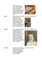 Summaries, Notes 'Modernisma mākslas stili un virzieni', 3.