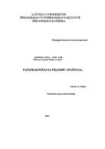 Research Papers 'Pašapkalpošanās prasmju apgūšana', 1.