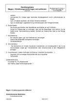 Summaries, Notes 'Handlungskette  Magen- / Ernährungssonde legen und entfernen', 3.