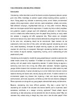 Essays 'Volunteering and helping others', 1.