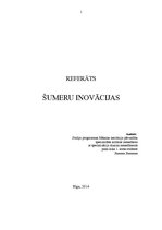 Research Papers 'Šumeru inovācijas', 1.