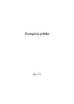 Research Papers 'ES transporta politika', 1.