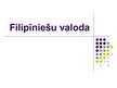 Presentations 'Filipīniešu valoda', 1.
