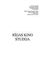 Research Papers 'Rīgas kino studija', 1.