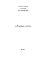 Research Papers 'Pašvaldības policija', 1.