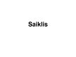 Presentations 'Saiklis', 1.
