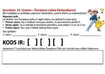 Samples 'Matemātika ar Pokémon varoņiem', 15.